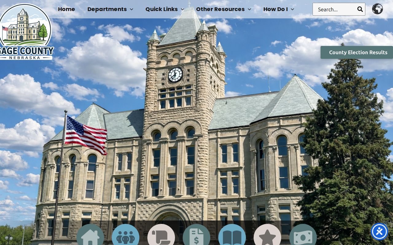 Official Gage County criminal history office homepage